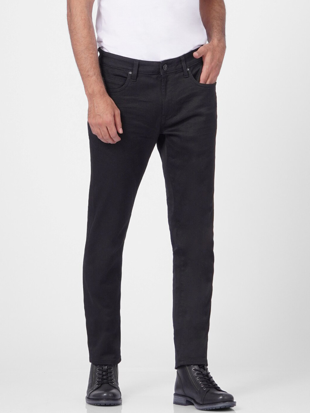 Jack & Jones Men Black Skinny Fit Jeans