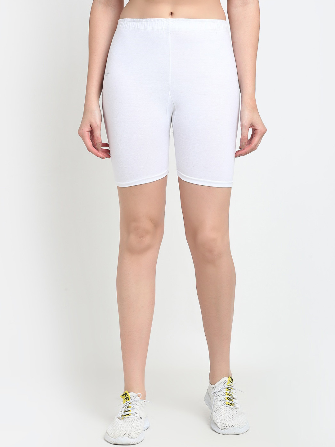 Jinfo Women White Cycling Sports Shorts