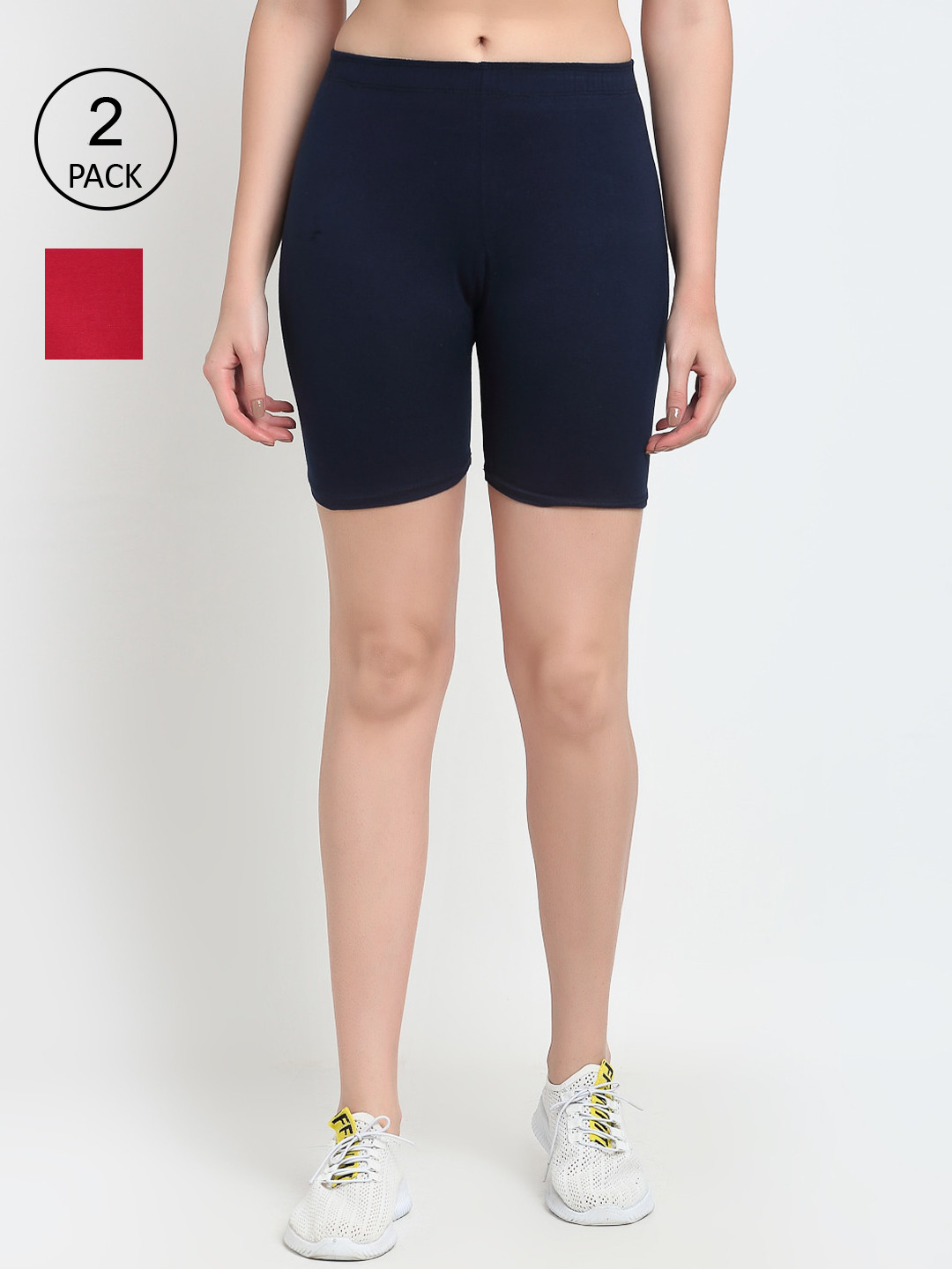 Jinfo Women Maroon Cycling Sports Shorts