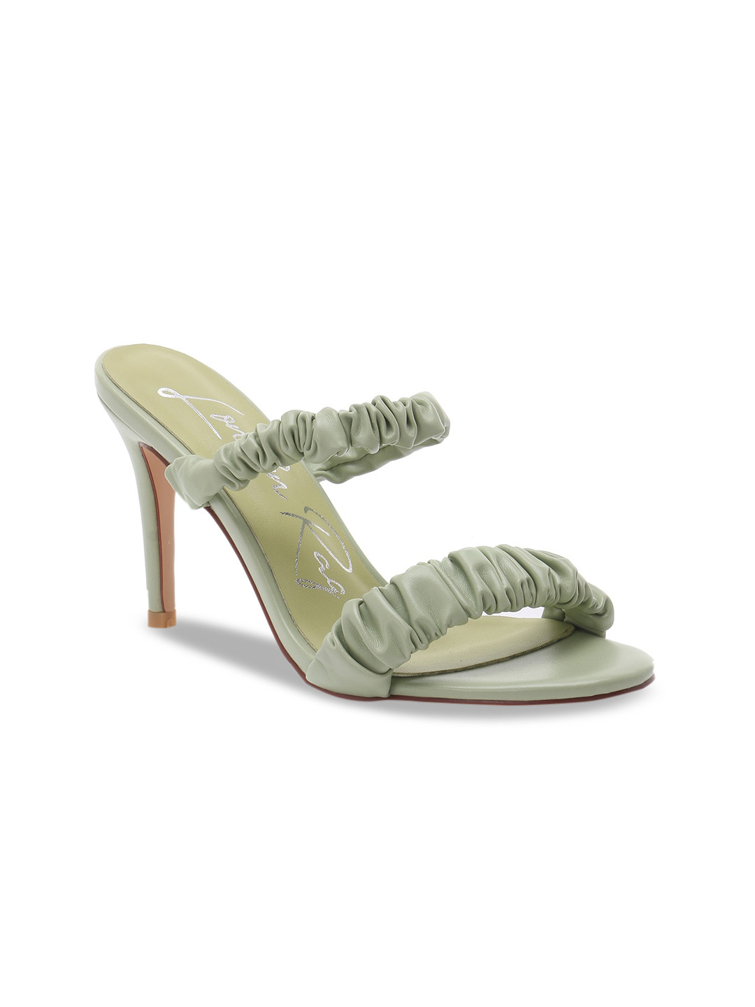 London Rag Green Party Heel Sandals