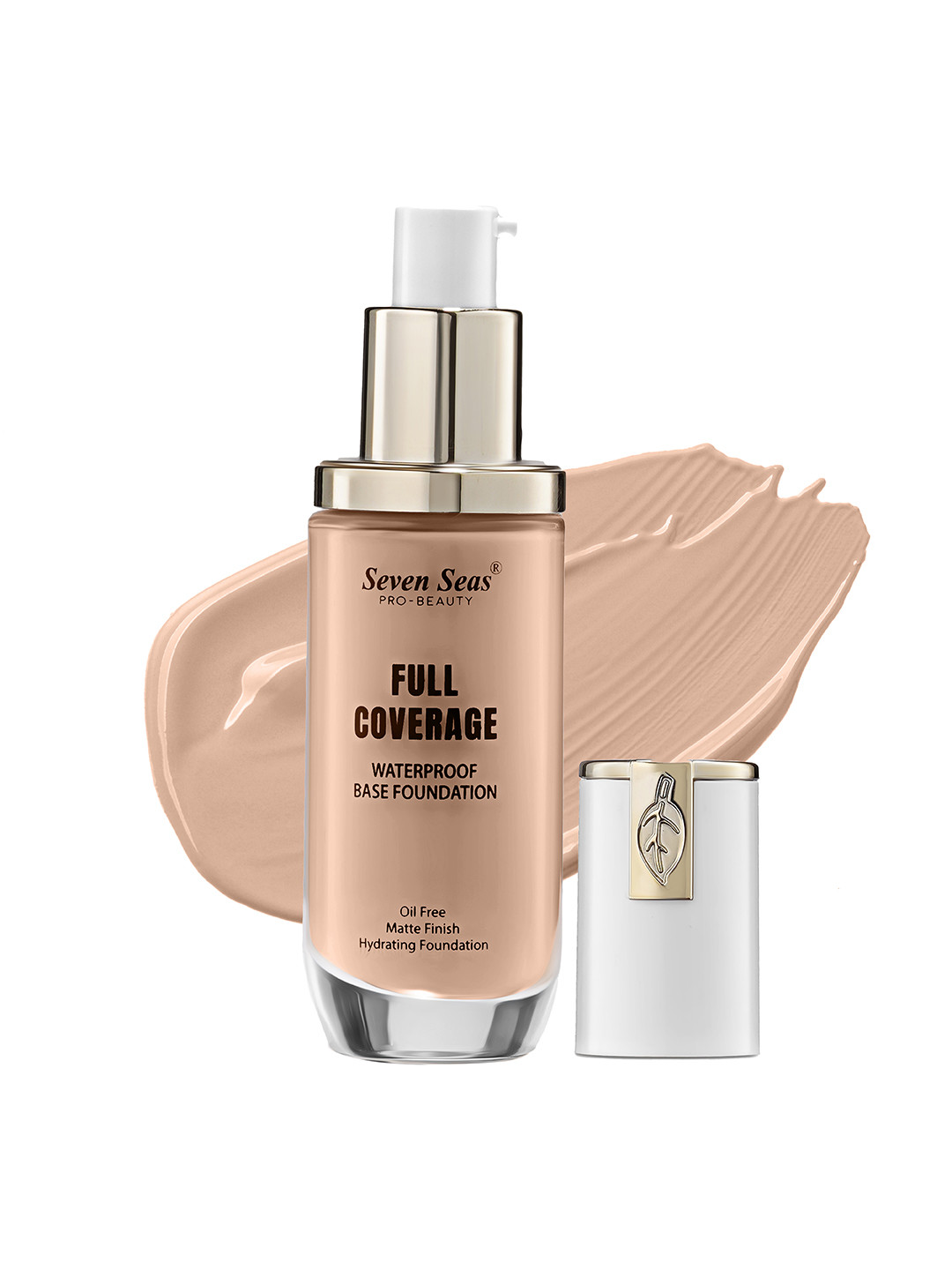 Seven Seas Full Coverage Waterproof Matte Finish Base Foundation - Nude