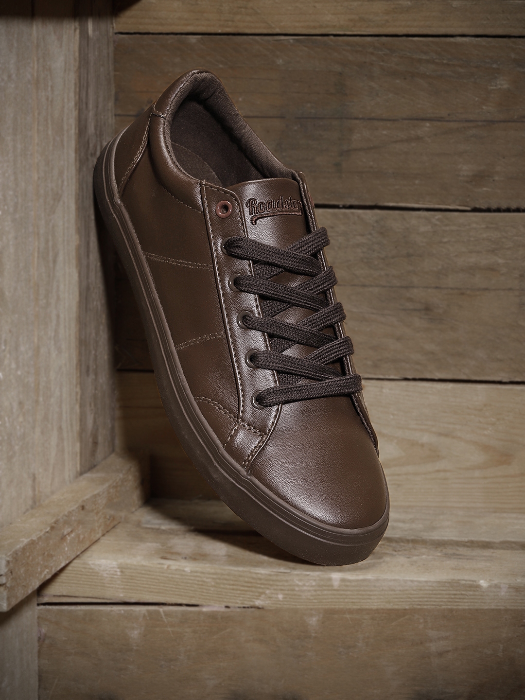 Buy Roadster Men Brown Sneakers - Casual Shoes for Men 1267244