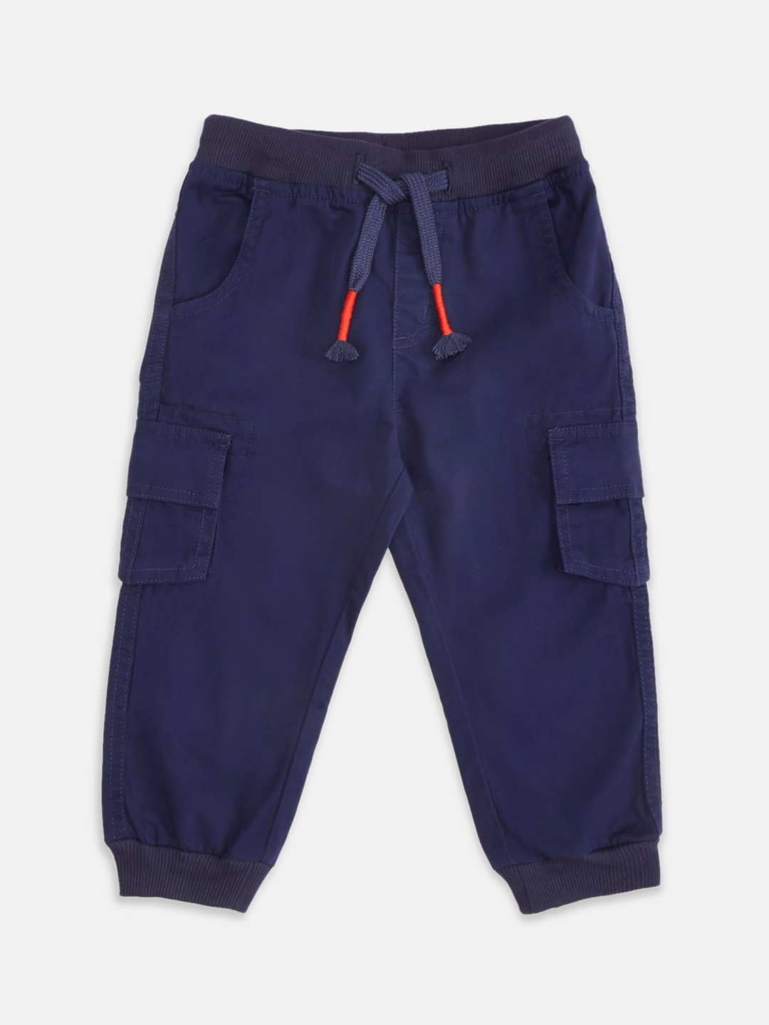 Pantaloons Baby Boys Navy Blue Joggers Trousers