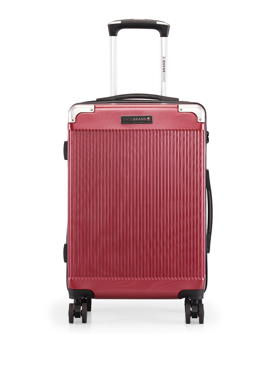 Buy SWISS BRAND Maroon Case Cabin Size Trolley Suitcase Trolley Bag for Unisex 17763482 Myntra