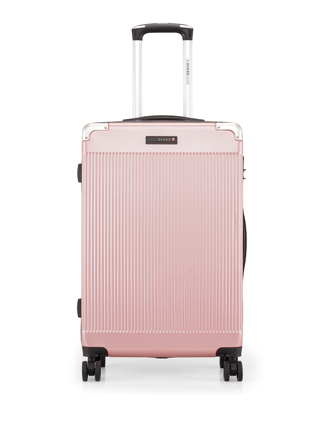 Buy SWISS BRAND Geneve Rose Gold Hard Case 25 inch Medium Trolley Bag Trolley Bag for Unisex 17763492 Myntra