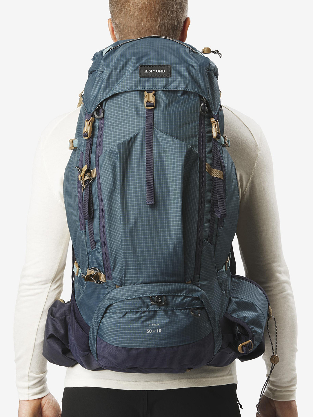 Decathlon Unisex Mt500 50L + 10L Expandable Ripstop Fabric Trekking Rucksack