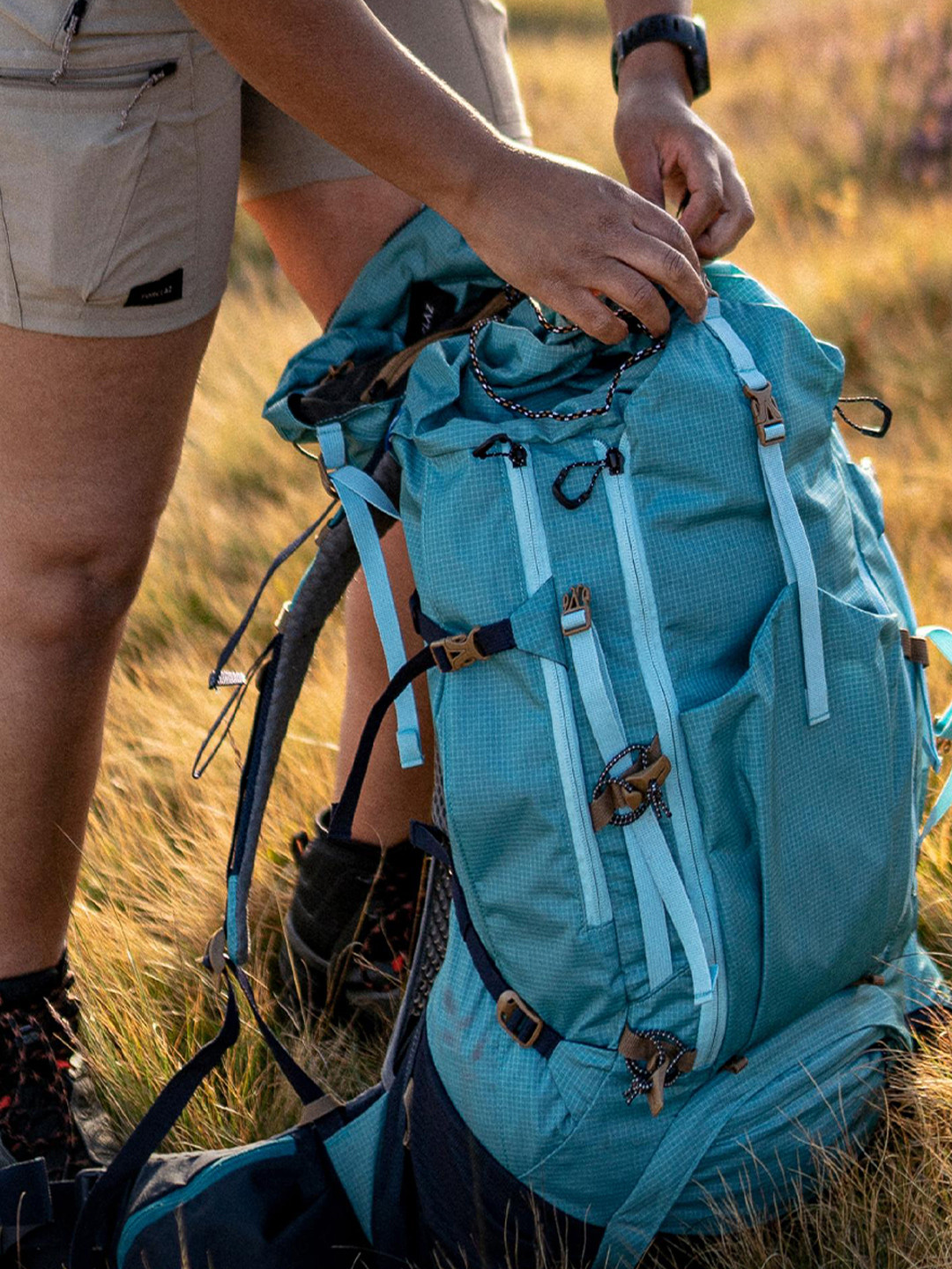 Decathlon FORCLAZ Women Edition Turquoise Mt500 45L + 10L Trekking Rucksack