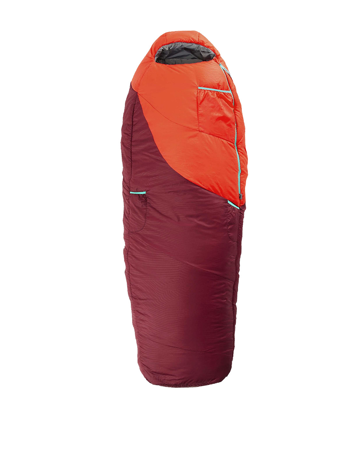 Decathlon QUECHUA - Kids Red Colourblocked Mh500 0C Sleeping Bag