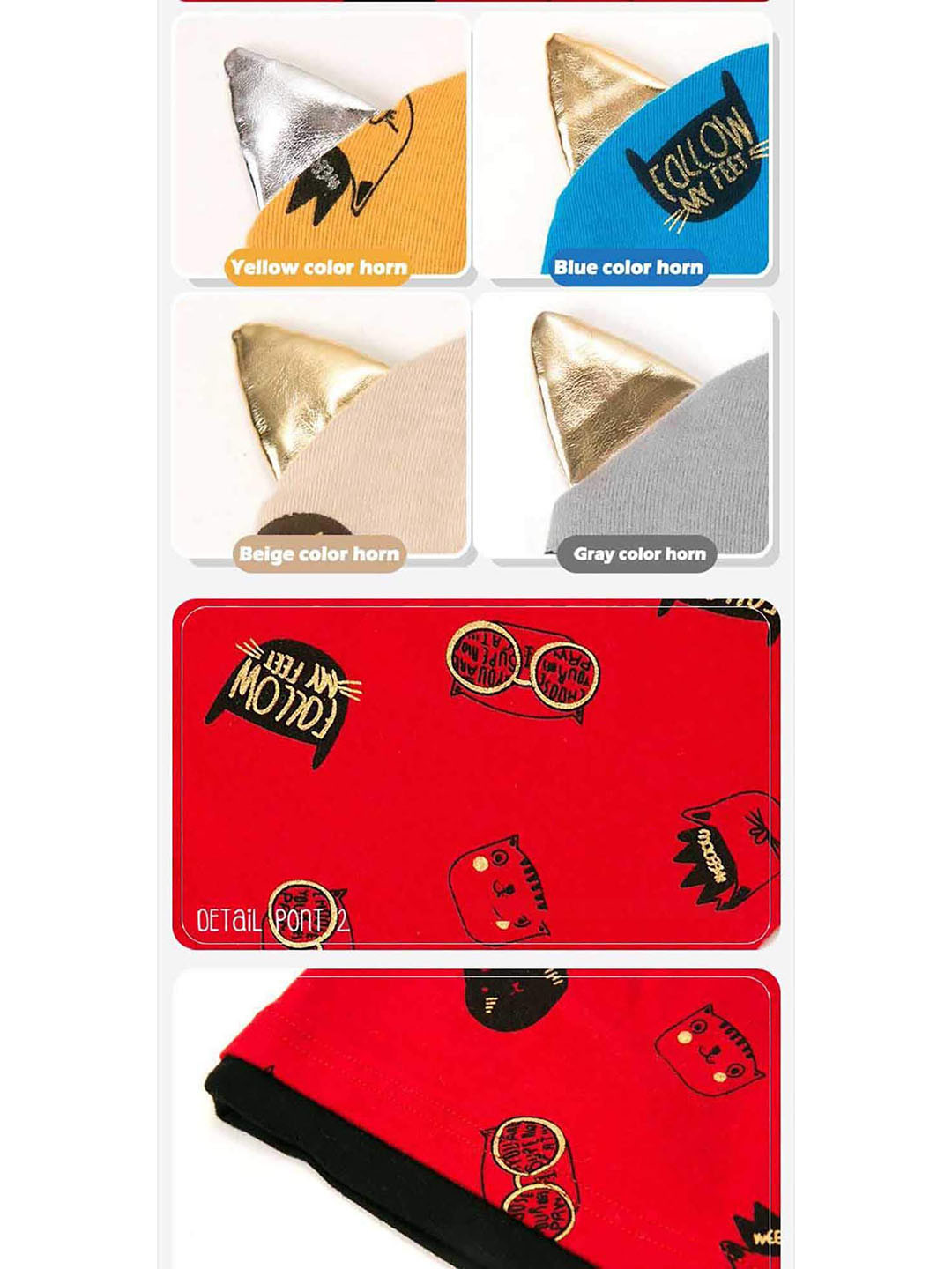 SYGA Kids Blue Printed Beanie with Bibs