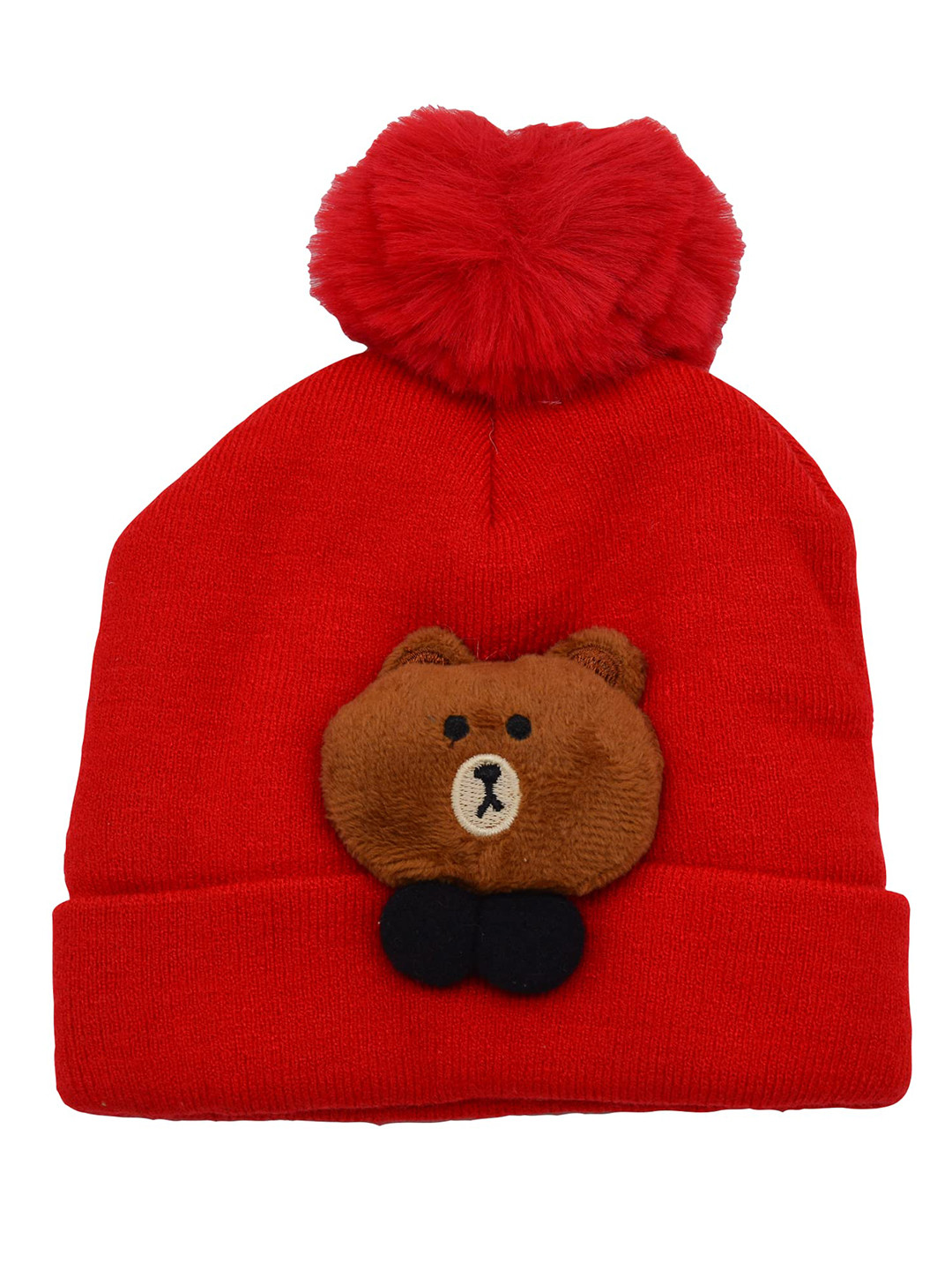 SYGA Unisex Kids Red Beanie