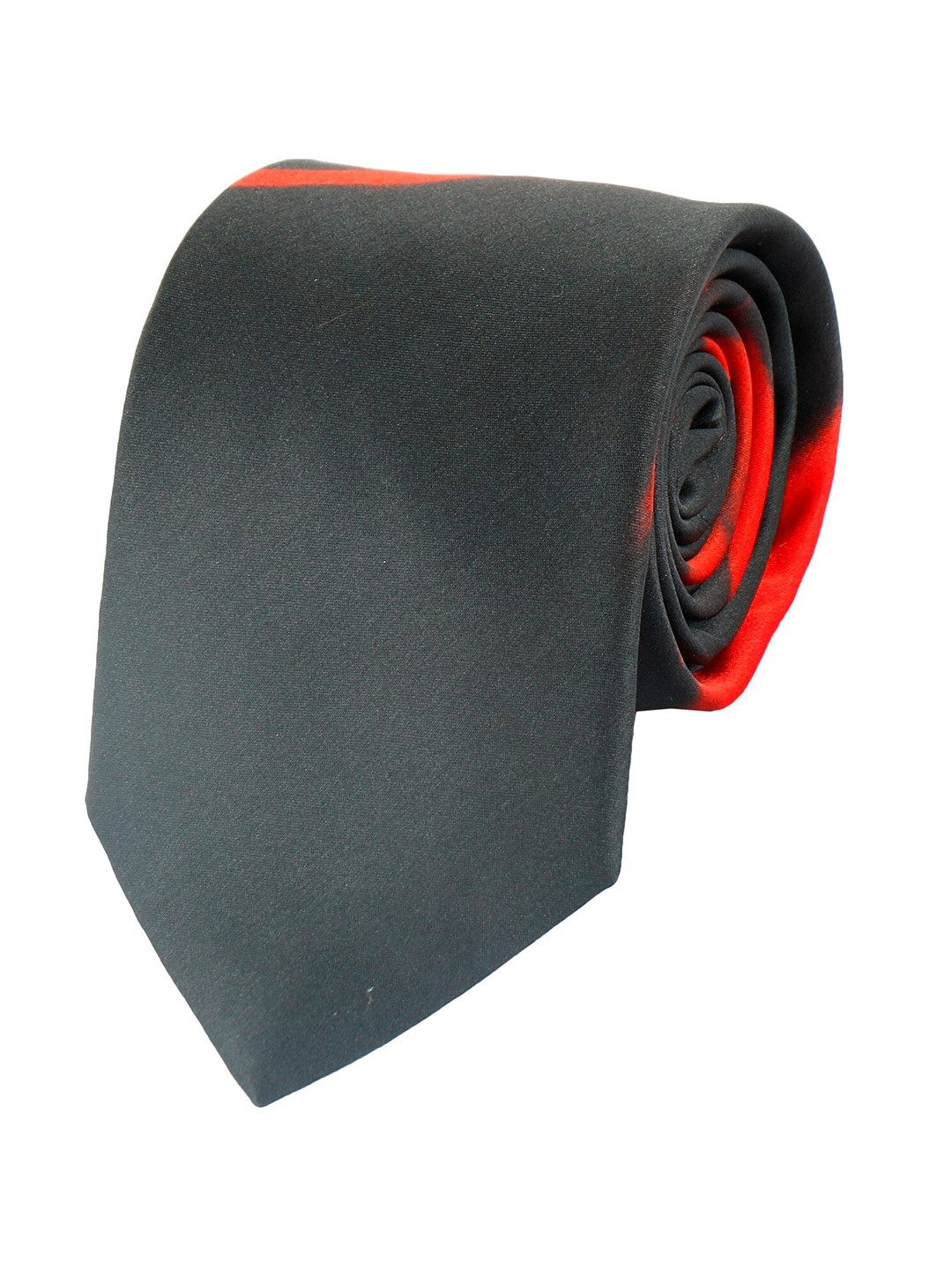 Alvaro Castagnino Men Black & Red Printed Silk Skinny Tie