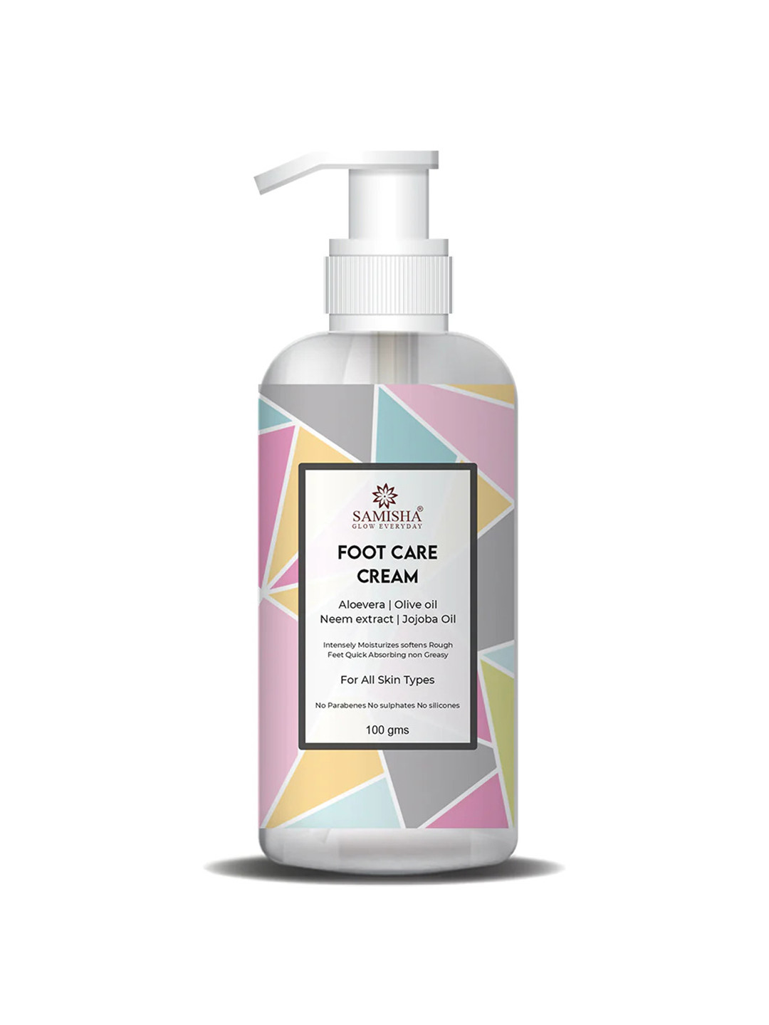 SAMISHA Organic Foot Care Cream with Aloe Vera & Olive Oil for Cracks & Tanned Skin - 75g