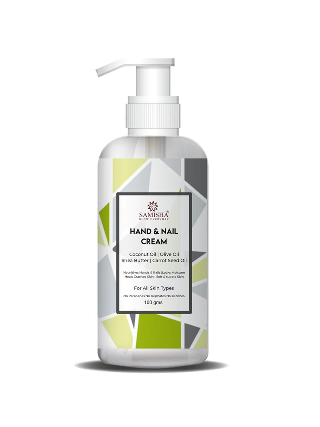 SAMISHA Organic Ultra Nourishing Hand & Nail Cream with Coconut Oil & Shea Butter - 75 gm