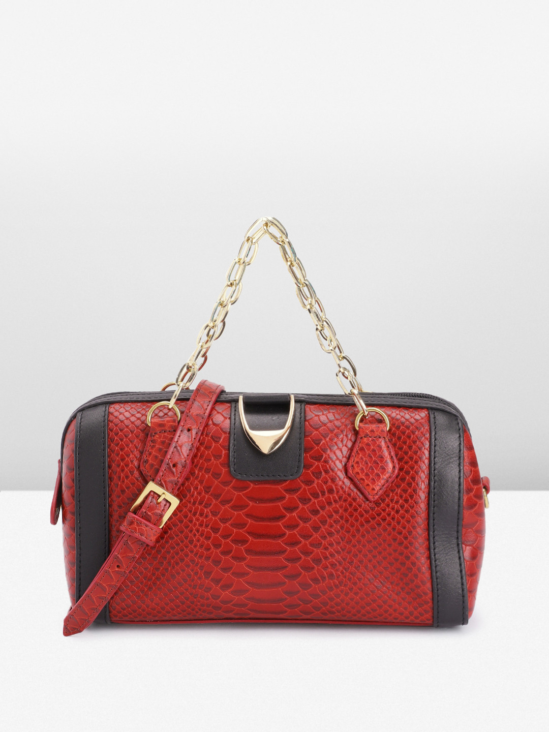 Hidesign Textured Leather Handheld Bag