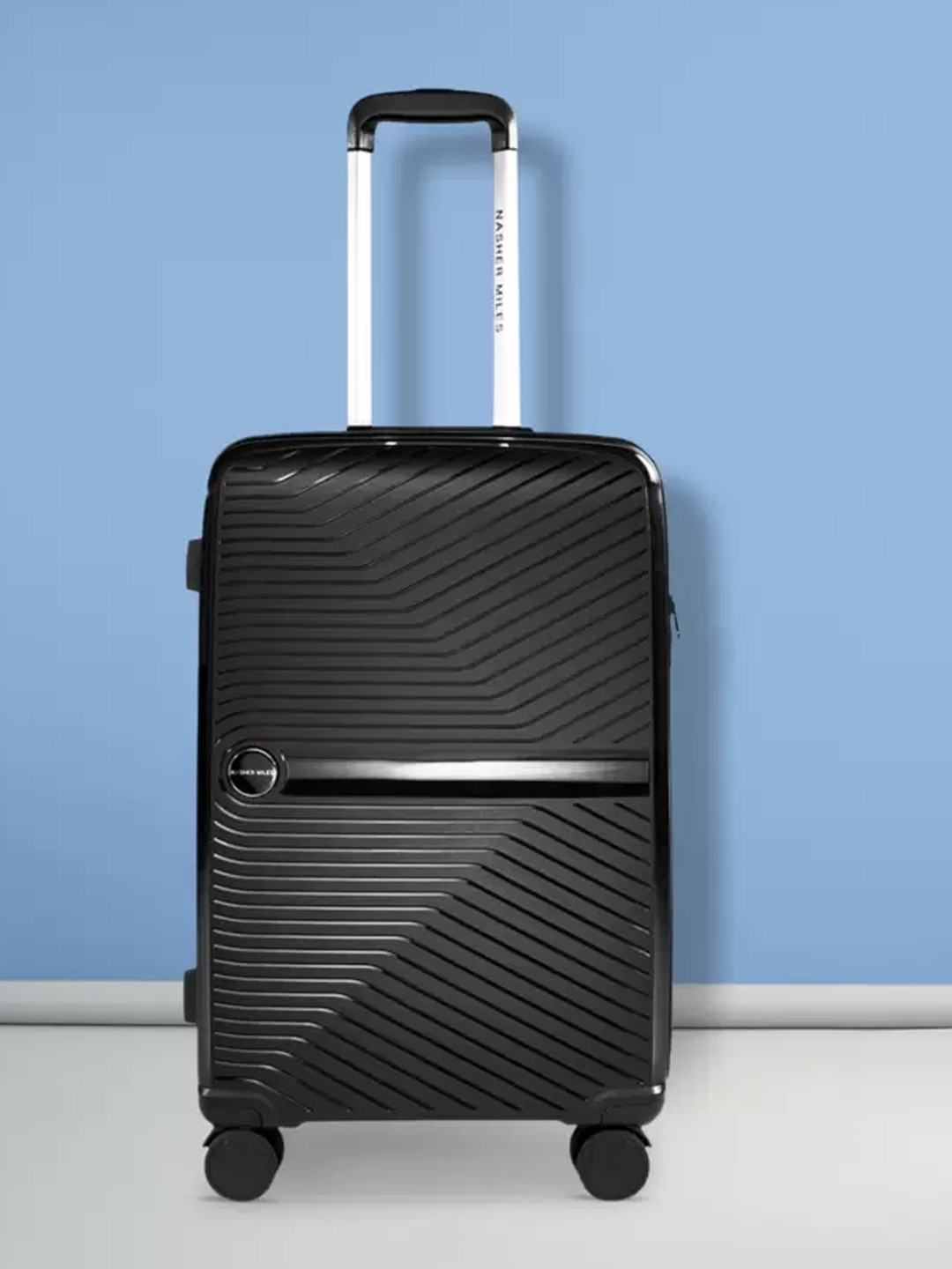 Nasher Miles Bruges Textured Soft Sided Large Trolley Suitcase - 71 cm