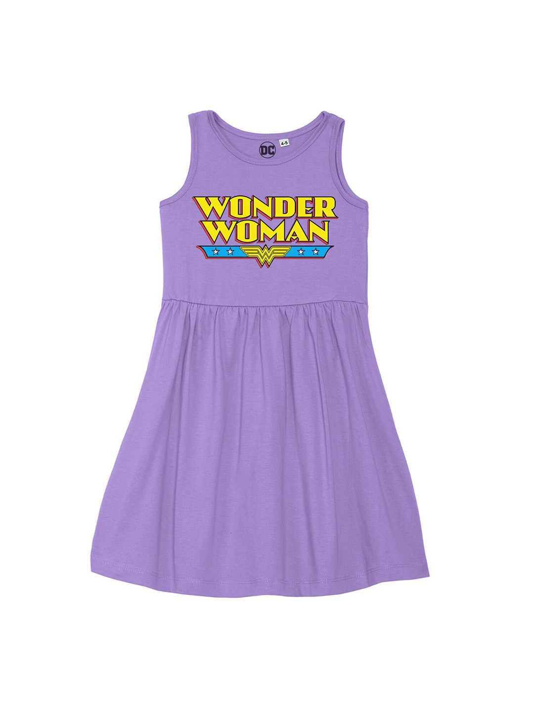 DC by Wear Your Mind Girls Purple Fit & Flare Dress