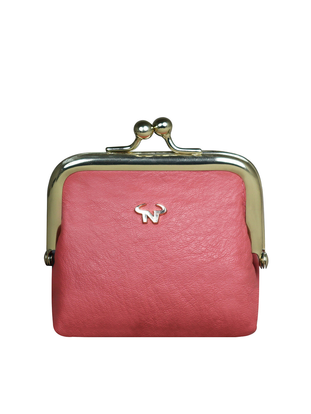 CALFNERO Women Rose Textured Leather Money Clip