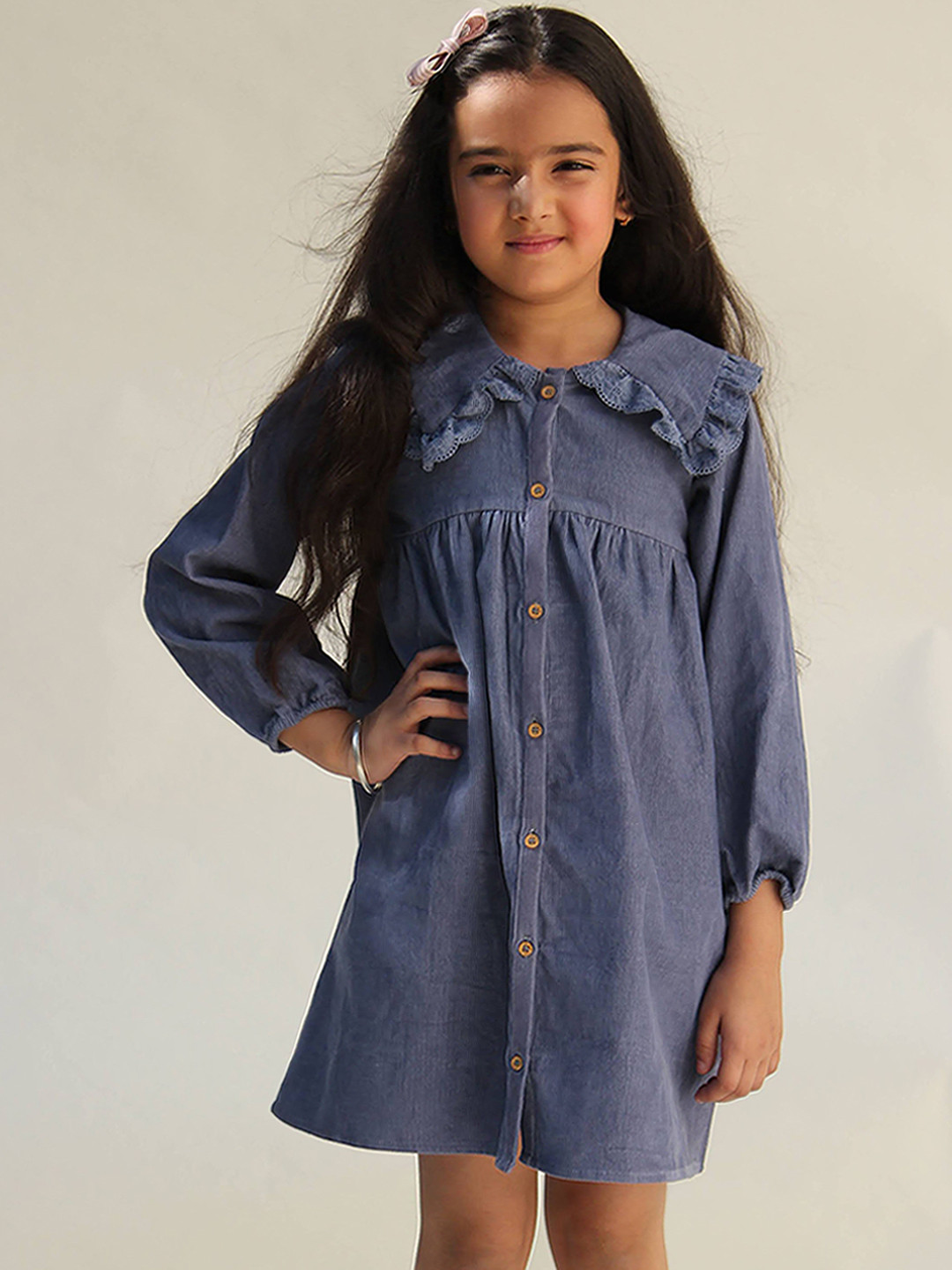 Jungleebilli Girls Grey A-Line Dress
