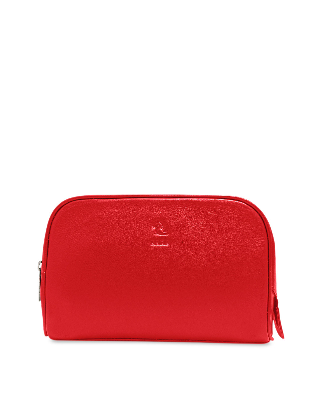 Kara Red Leather Travel Toiletry Kit