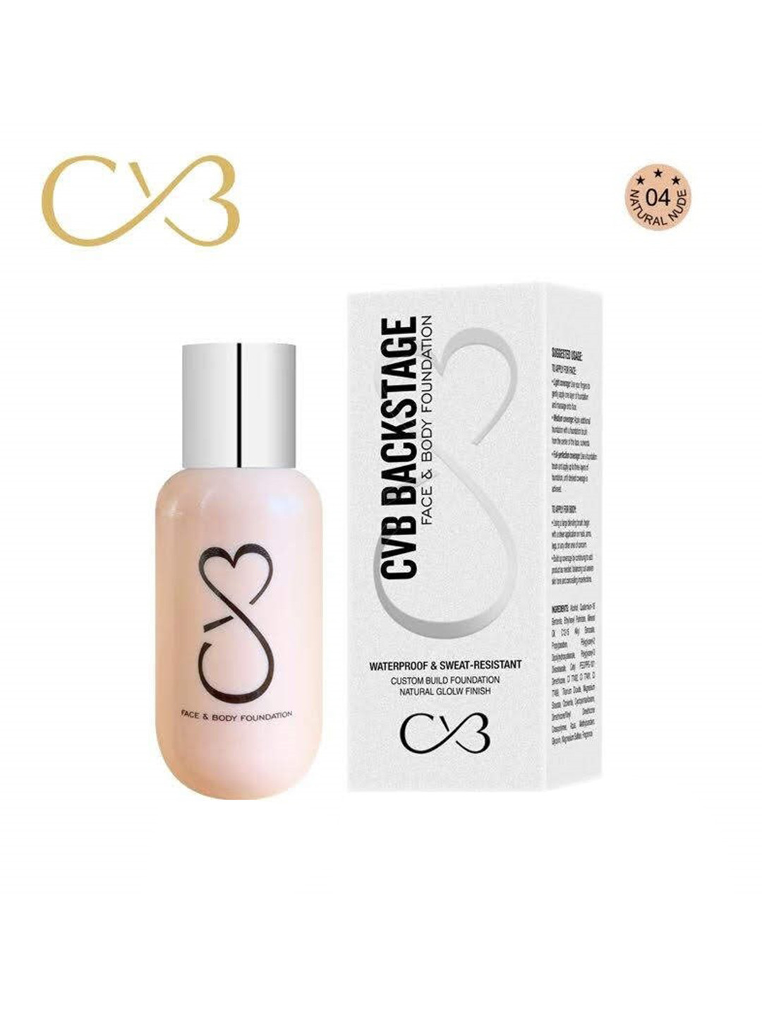 CVB BACKSTAGE Face & Body Foundation - Natural Nude 04