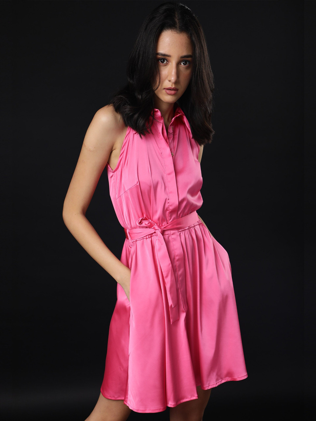 RAREISM Women Pink Shirt Dress