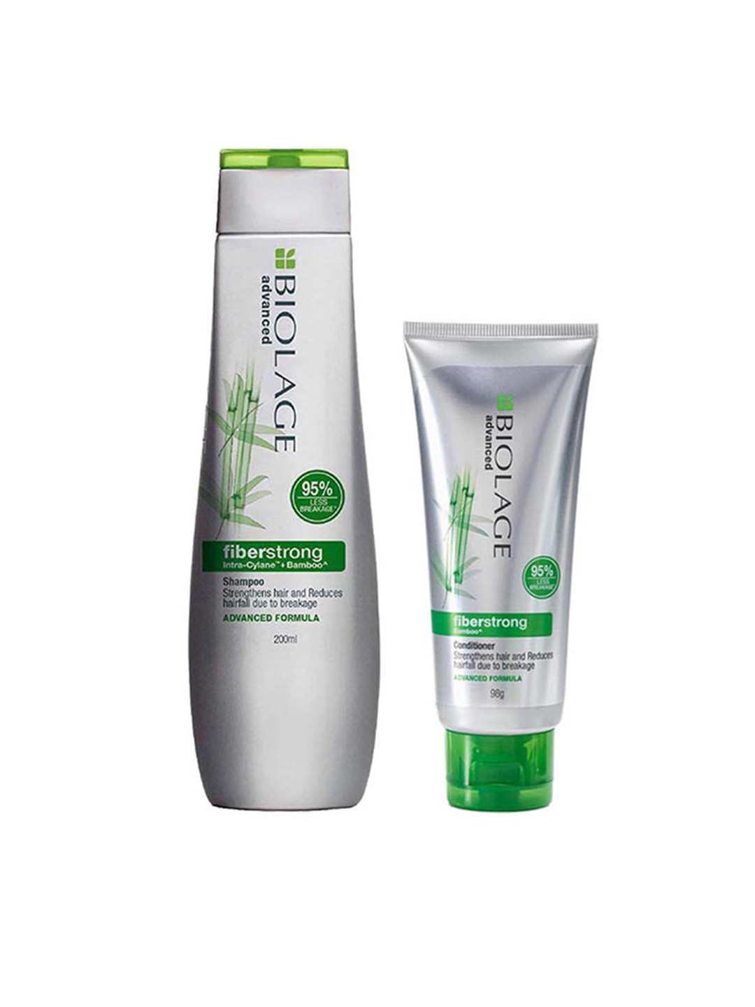 Biolage Fiberstrong Shampoo & Conditioner Combo for 12x Strength & Elasticity - 200ml+98g