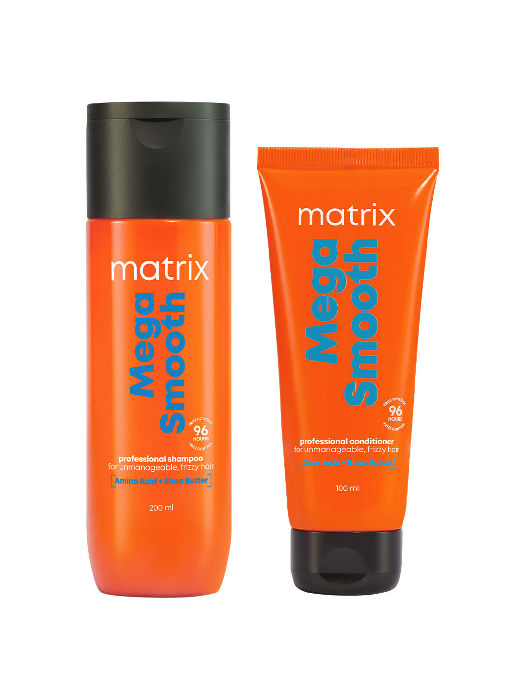 MATRIX Mega Smooth Combo for Frizzy Hair with Shea Butter and Amino Acid - 200 ml + 100ml