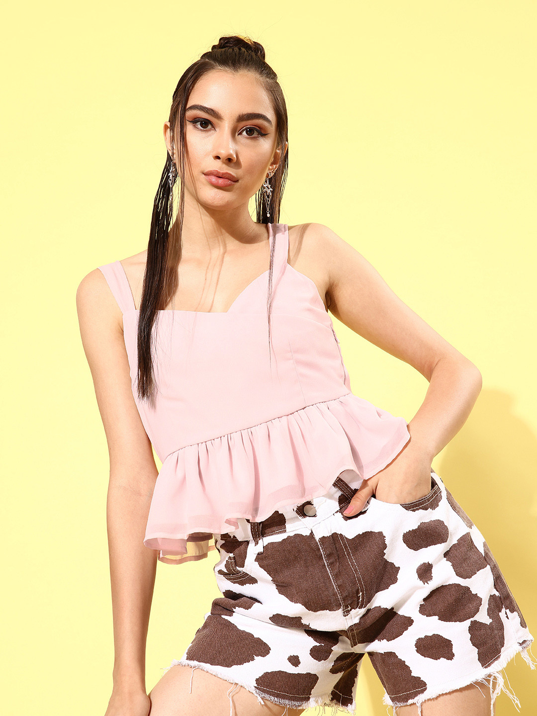 Rare Pink Solid Volume Play Top