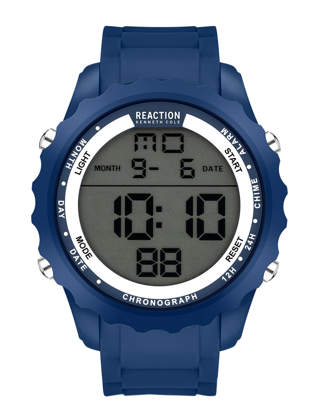 REACTION KENNETH COLE Men Blue Dial & Blue Straps Digital Watch KRWGP2191402