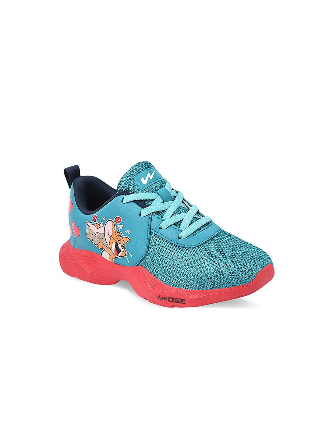 Campus Unisex Kids Blue Mesh Tom & Jerry Running Marking Shoes