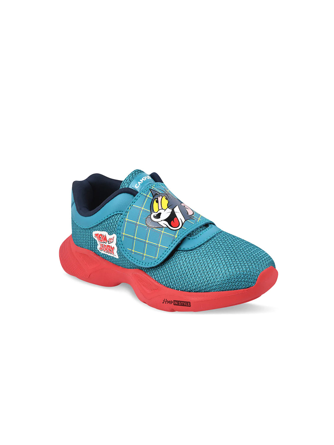 Campus Unisex Kids Turquoise Blue Mesh Running Shoes