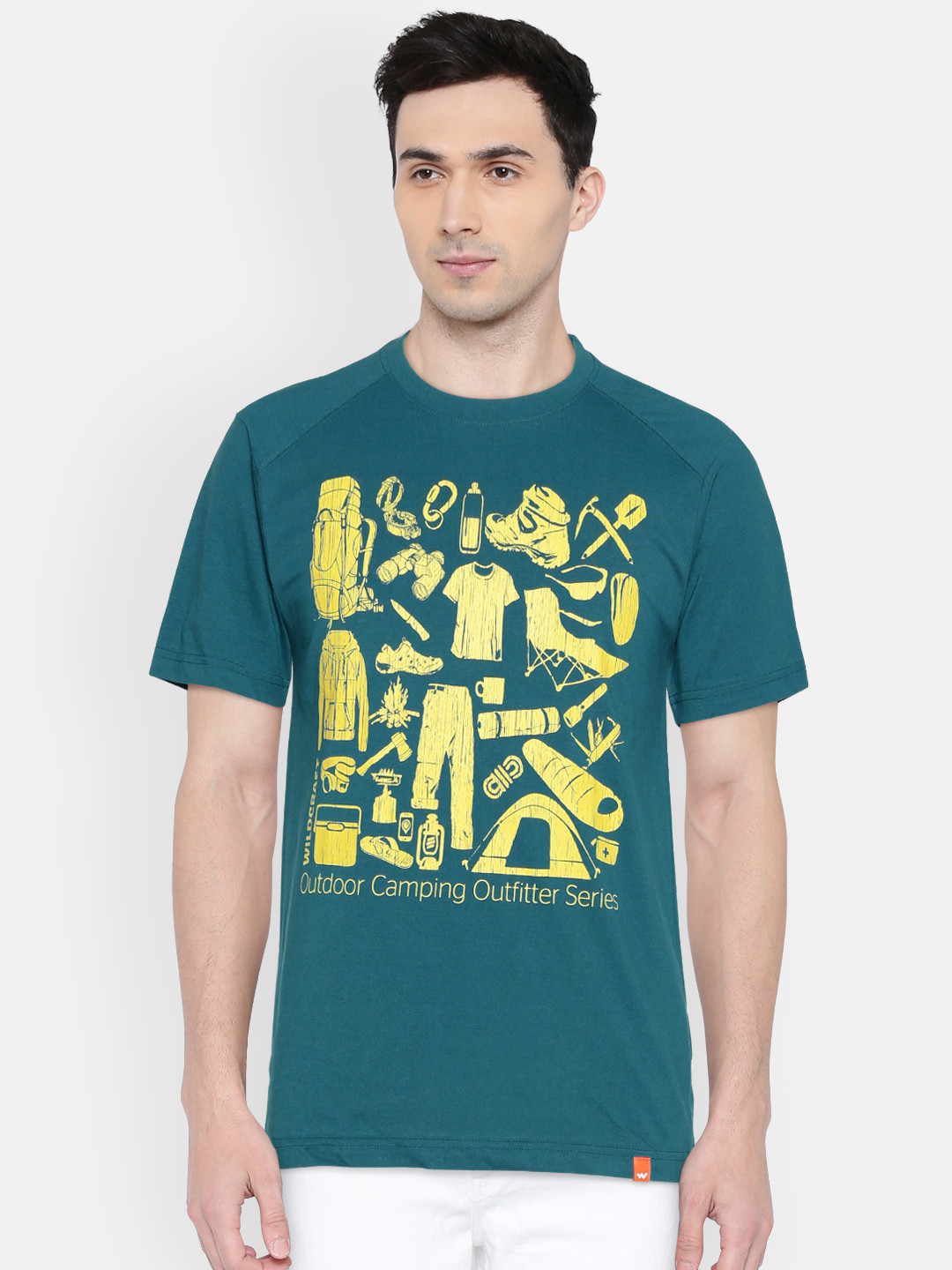 Buy Wildcraft Men Teal Green Printed 