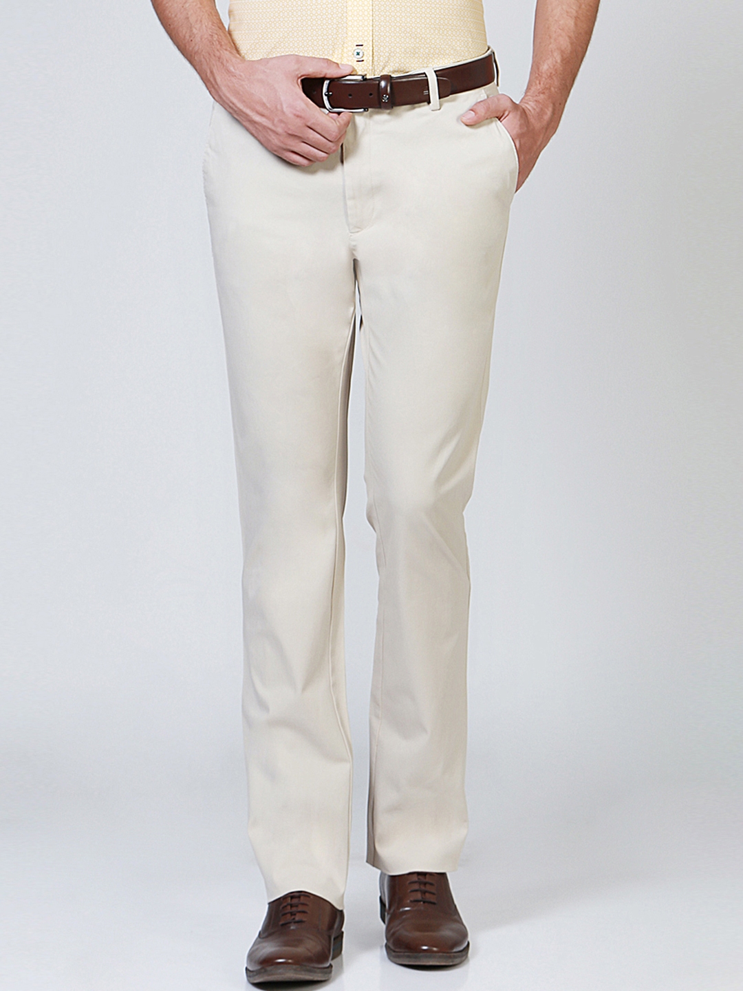 Buy Men Navy Slim Fit Solid Casual Trousers Online  622122  Allen Solly