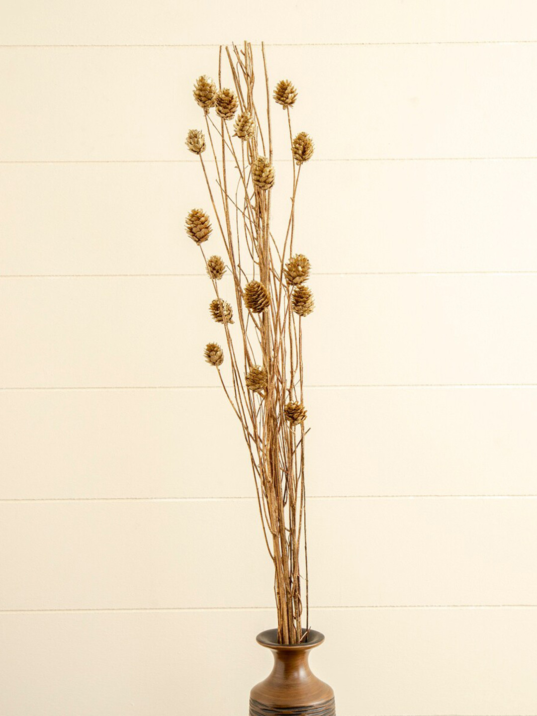 Home Centre Gold Botanical Artificial Pine Stick