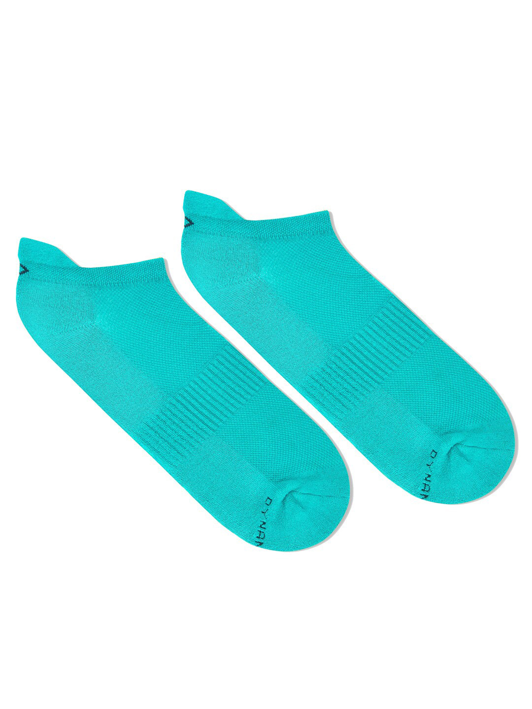 Dynamocks Men Turquoise Solid Bamboo Ankle-Length Socks