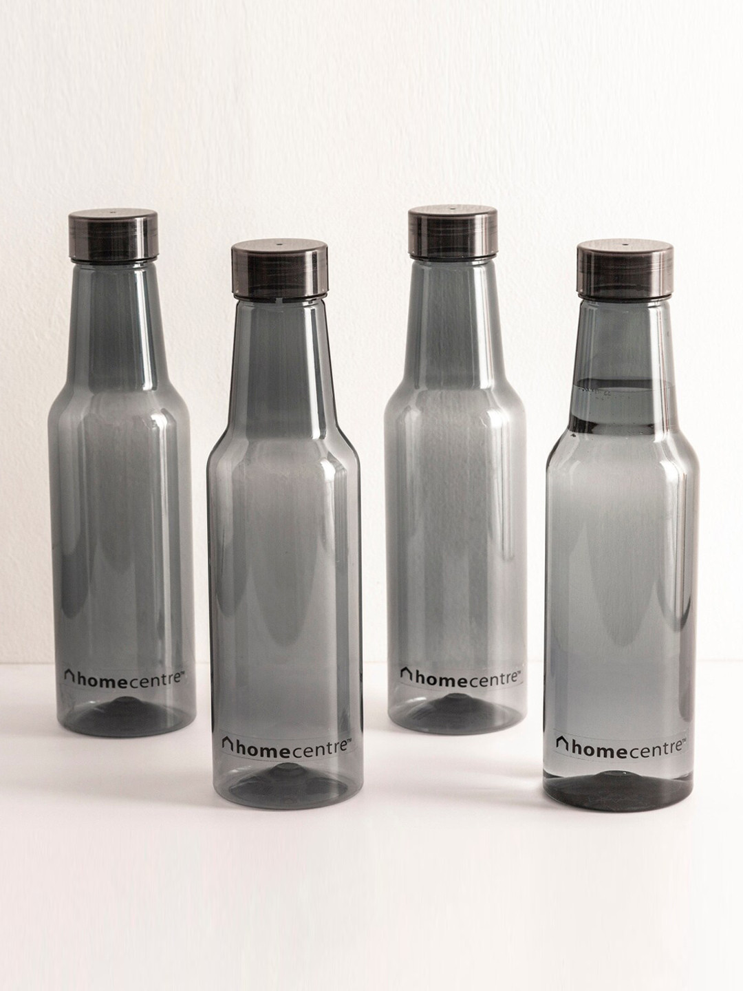 Home Centre Set of 4 Grey Solid Corsica Water Bottle