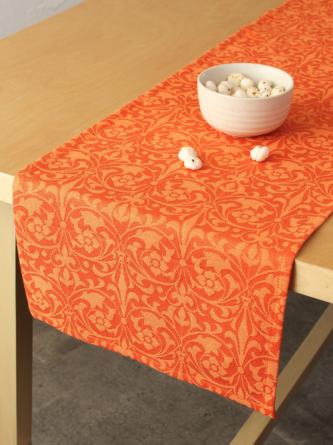 House This Rust Orange Printed Pure Cotton Runners