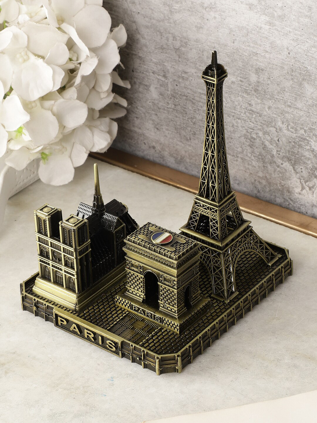 EXIM DECOR All in One London Monuments Metal Study Room Medium Showpiece - 4 Inches