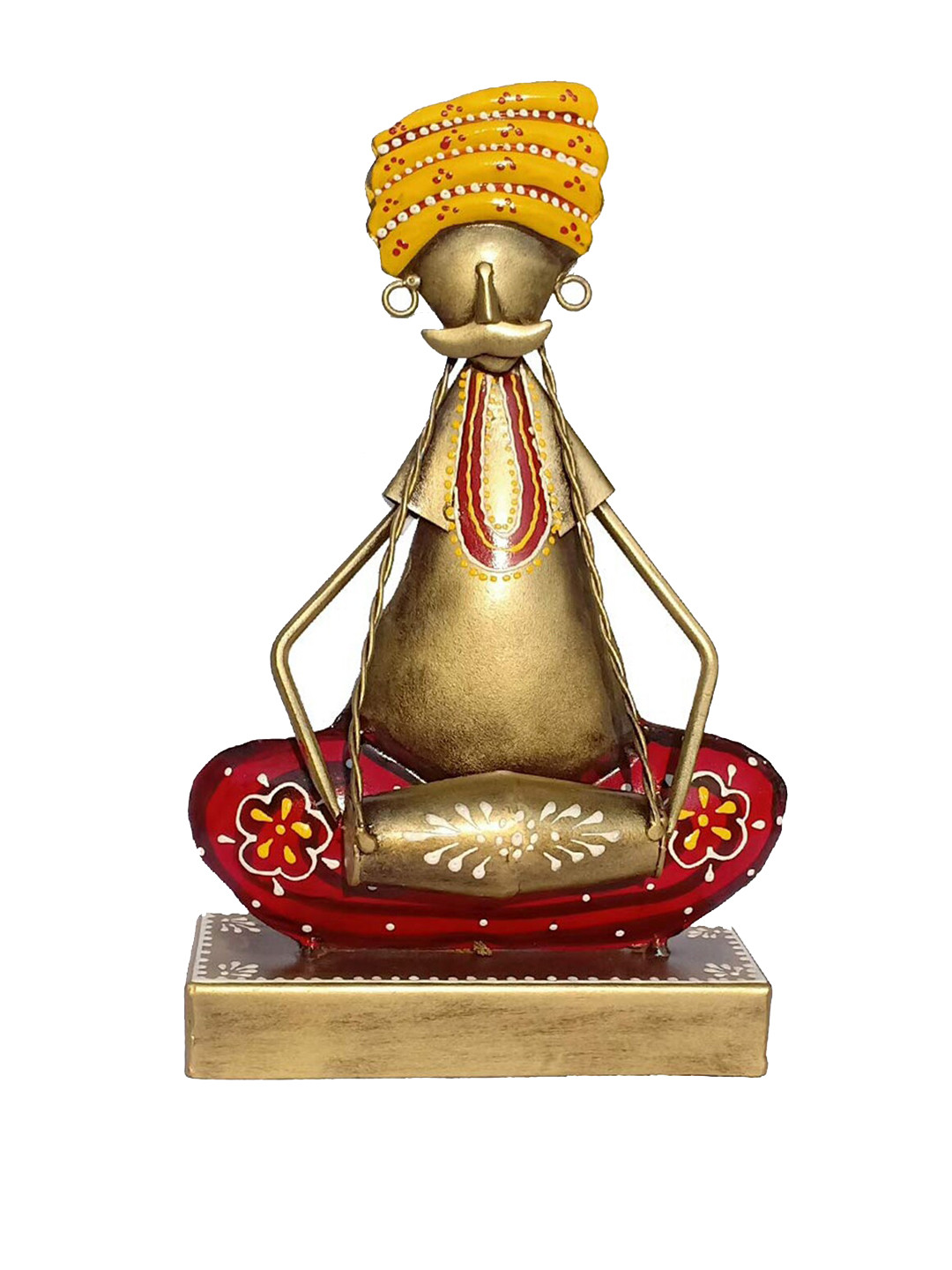 CraftVatika Doll Multicoloured Metal Metallic Living Room Small Showpiece - 2 Inches