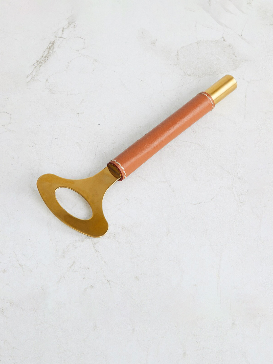 Home Centre Gold-Toned & Brown Stainless Steel Beer Opener