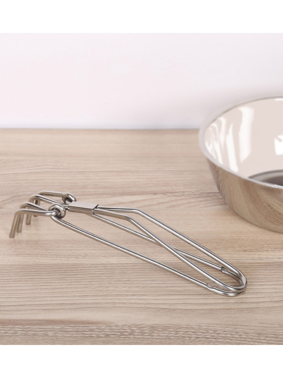 Home Centre Silver Solid Stainless Steel Ferrit Kitchen Holder