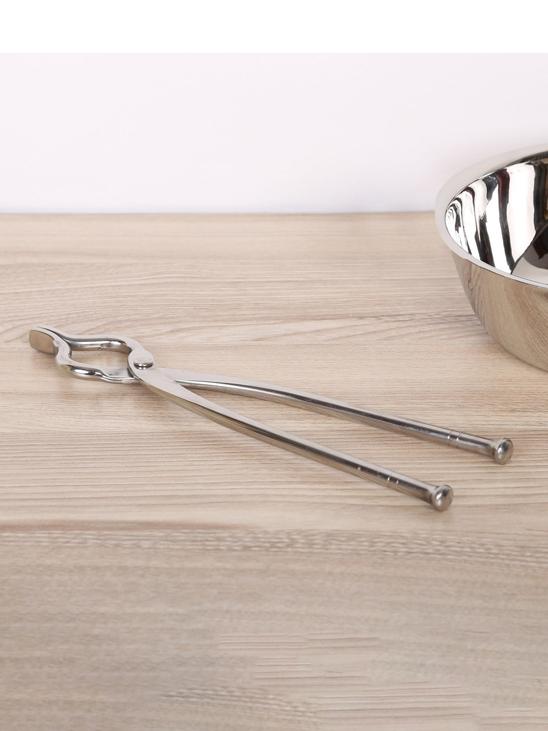 Home Centre Silver-Toned Solid Stainless Steel Kitchen Holder