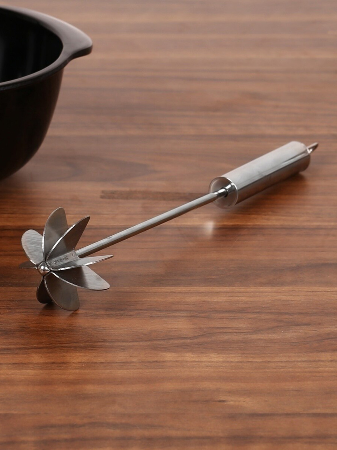 Home Centre Silver-Toned Solid Stainless Steel Hand Mixer