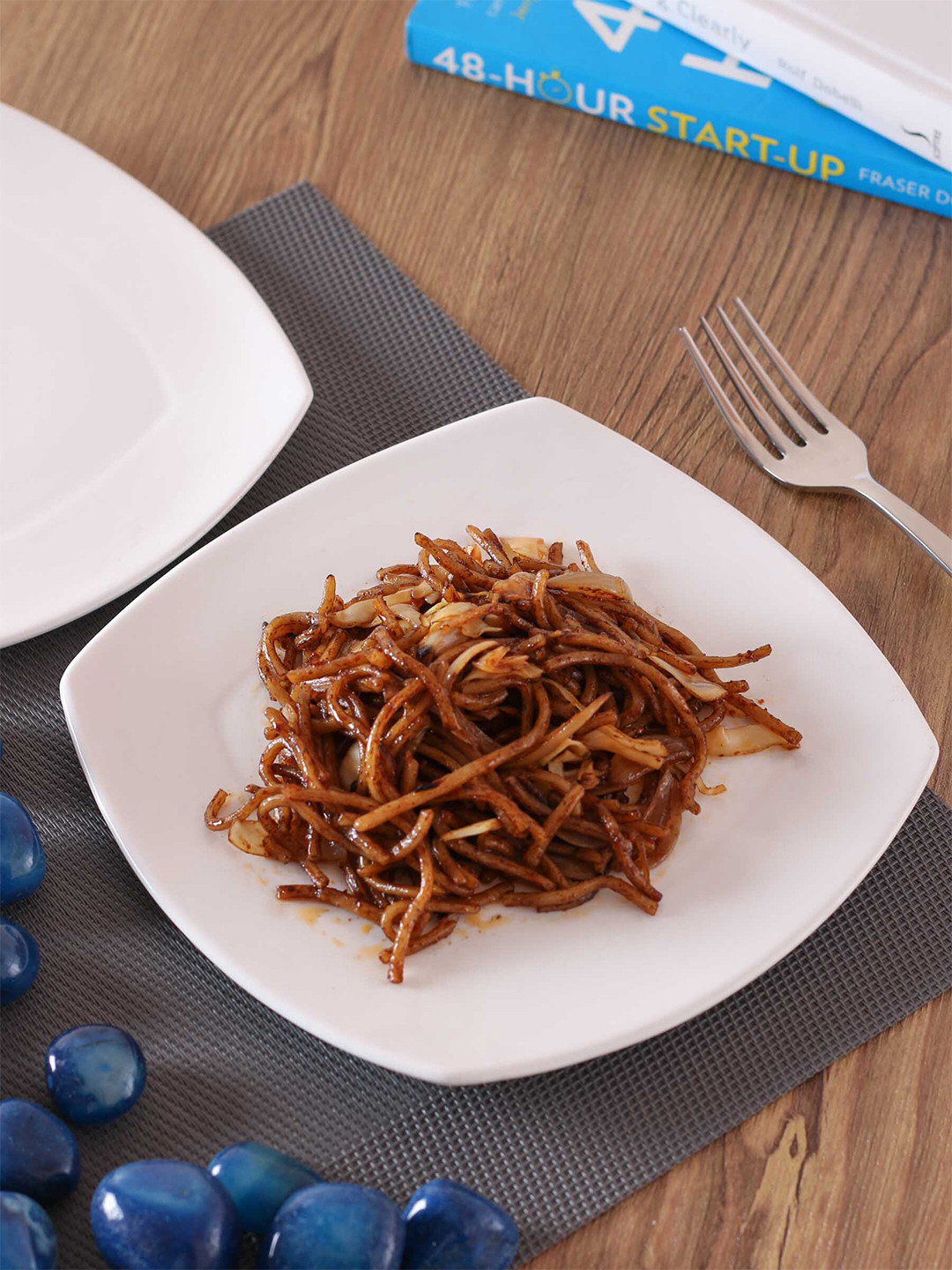 CLAY CRAFT White 4 Pieces Ceramic Glossy Clay Craft Basics Horeca Series Plates