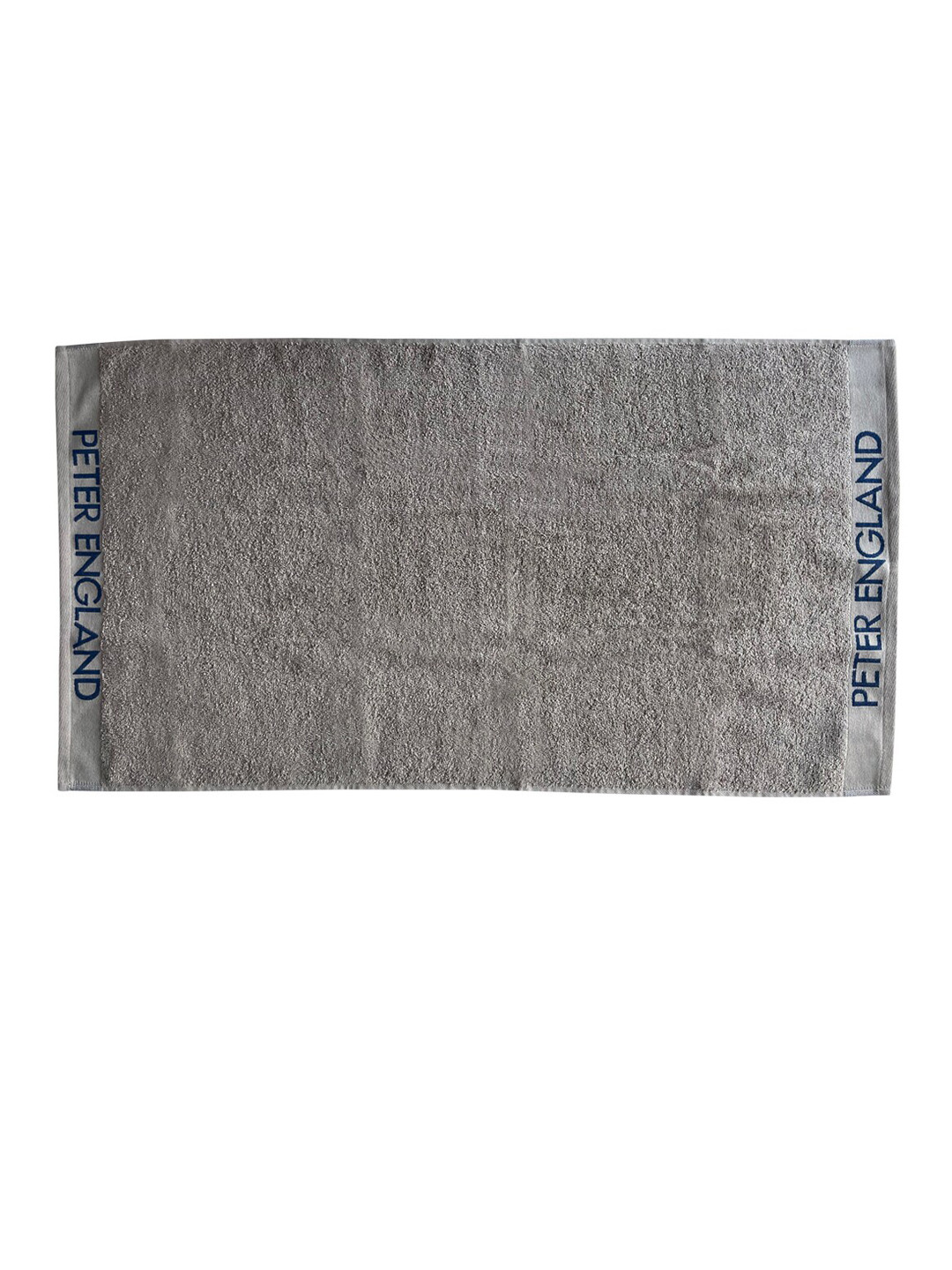 Peter England Grey Solid 450 GSM Cotton Bath Towels