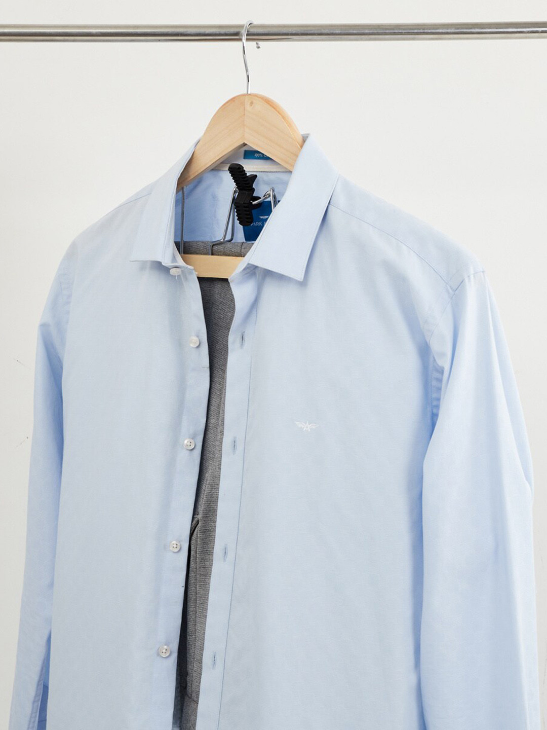 Home Centre Brown Winston Wooden Shirt & Trouser Hanger