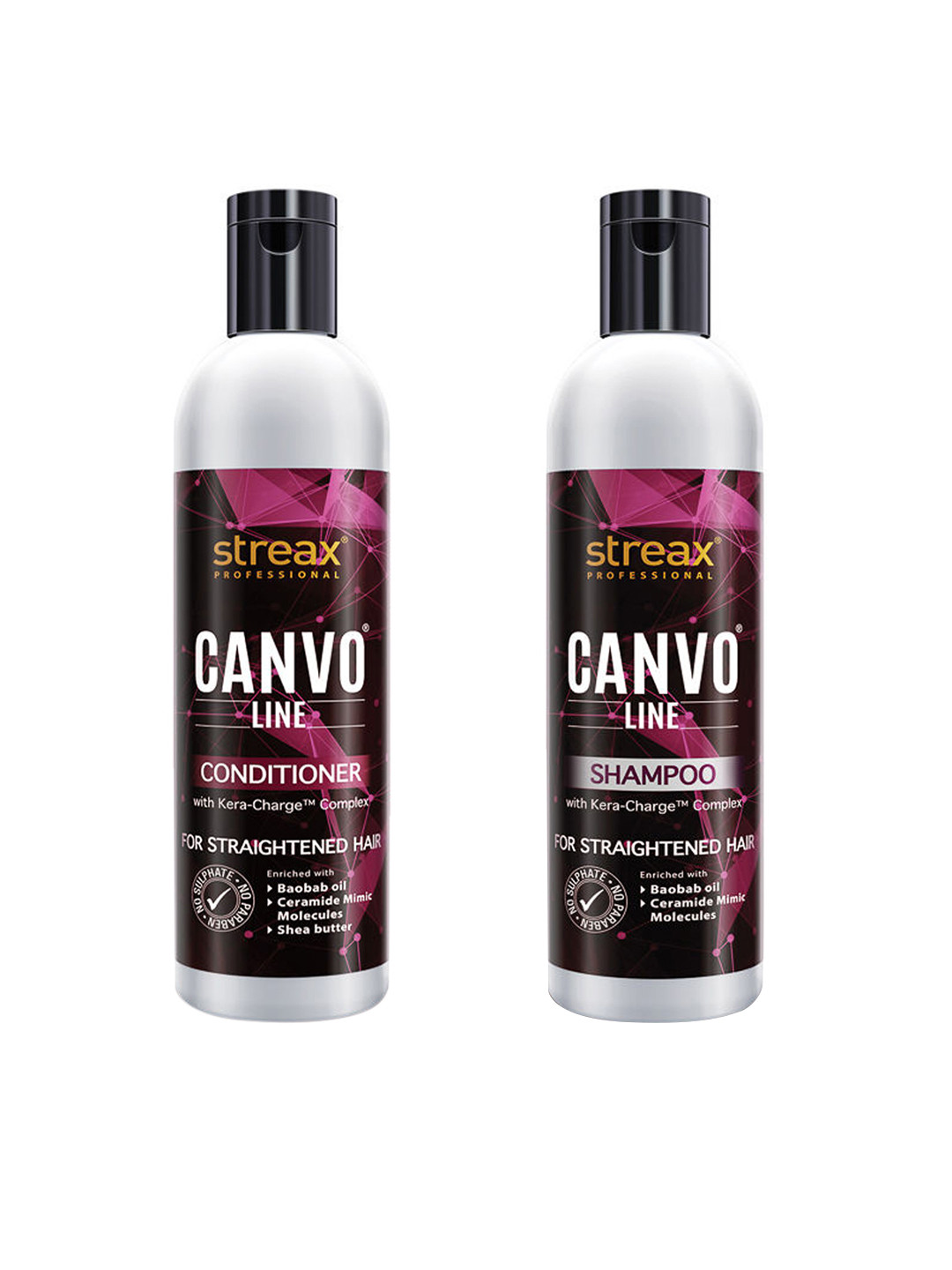 Streax Professional Set of Canvoline Shampoo & Conditioner - 250 ml Each