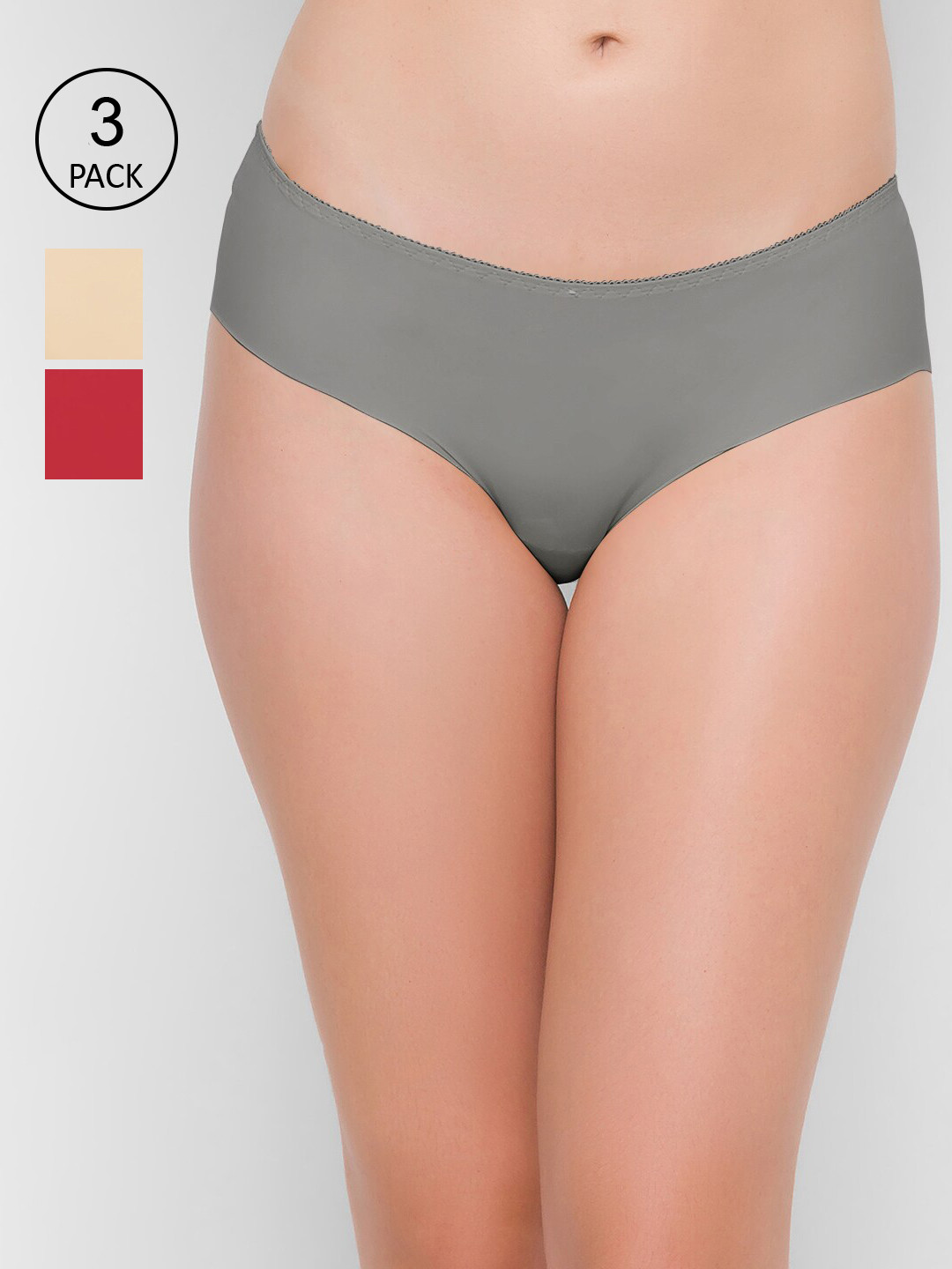 FashionRack Women Set of 3 Assorted Hipster Briefs 808_SMG