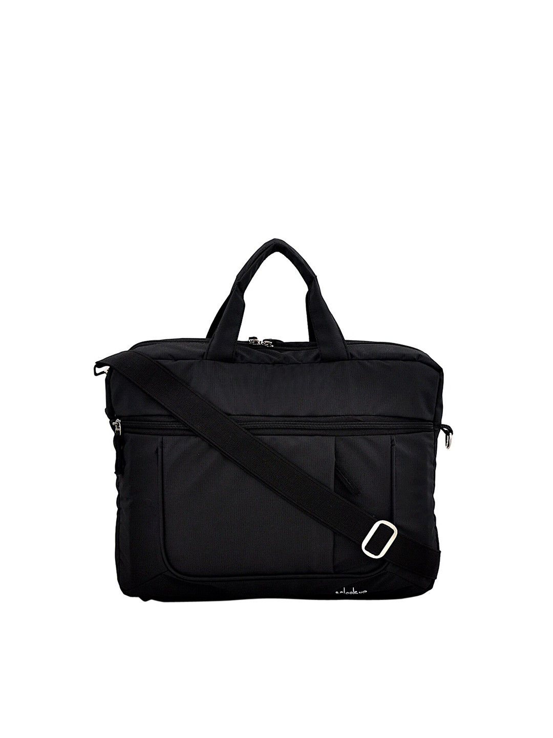 yelloe Unisex Multi Compartment Black Laptop Bag