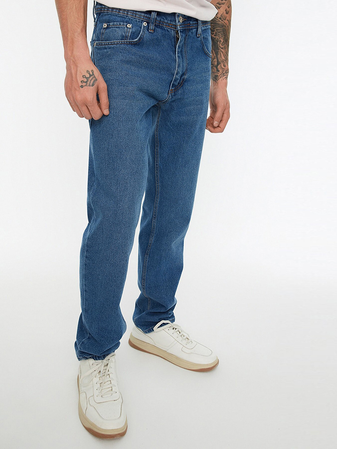 Trendyol Men Blue Pure Cotton Jeans